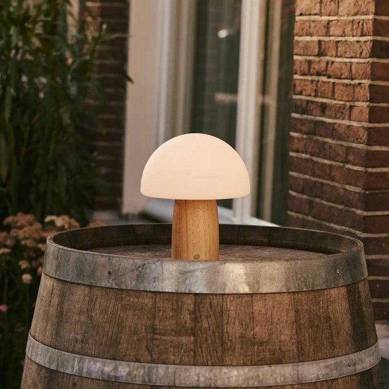 cordless table lamp outdoor setting water-resistant lighting terrace