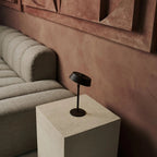 Luca Mocha Brown Metal Cordless Table Lamp
