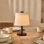 Rover rechargeable lamp in living room console
