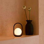 Skye rechargeable lamp touch-dim control close-up