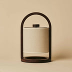 River cordless table lamp in minimal white interior setting