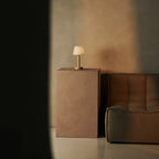 Zoe wood lamp in Scandinavian interior styling