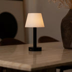 Zoe cordless table lamp overhead view