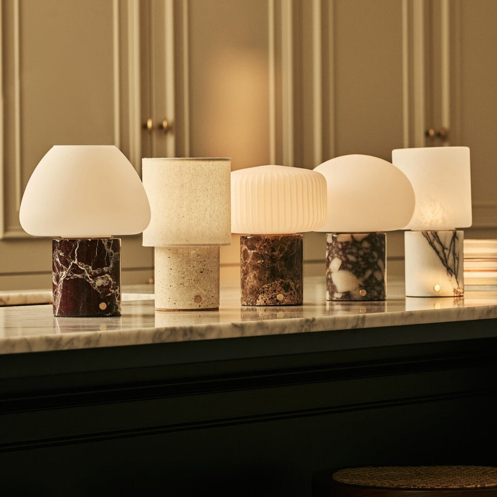 Maes Nero Marquina Marble Rechargeable Table Lamp