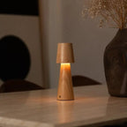 Lucas rechargeable lamp touch-dim close-up