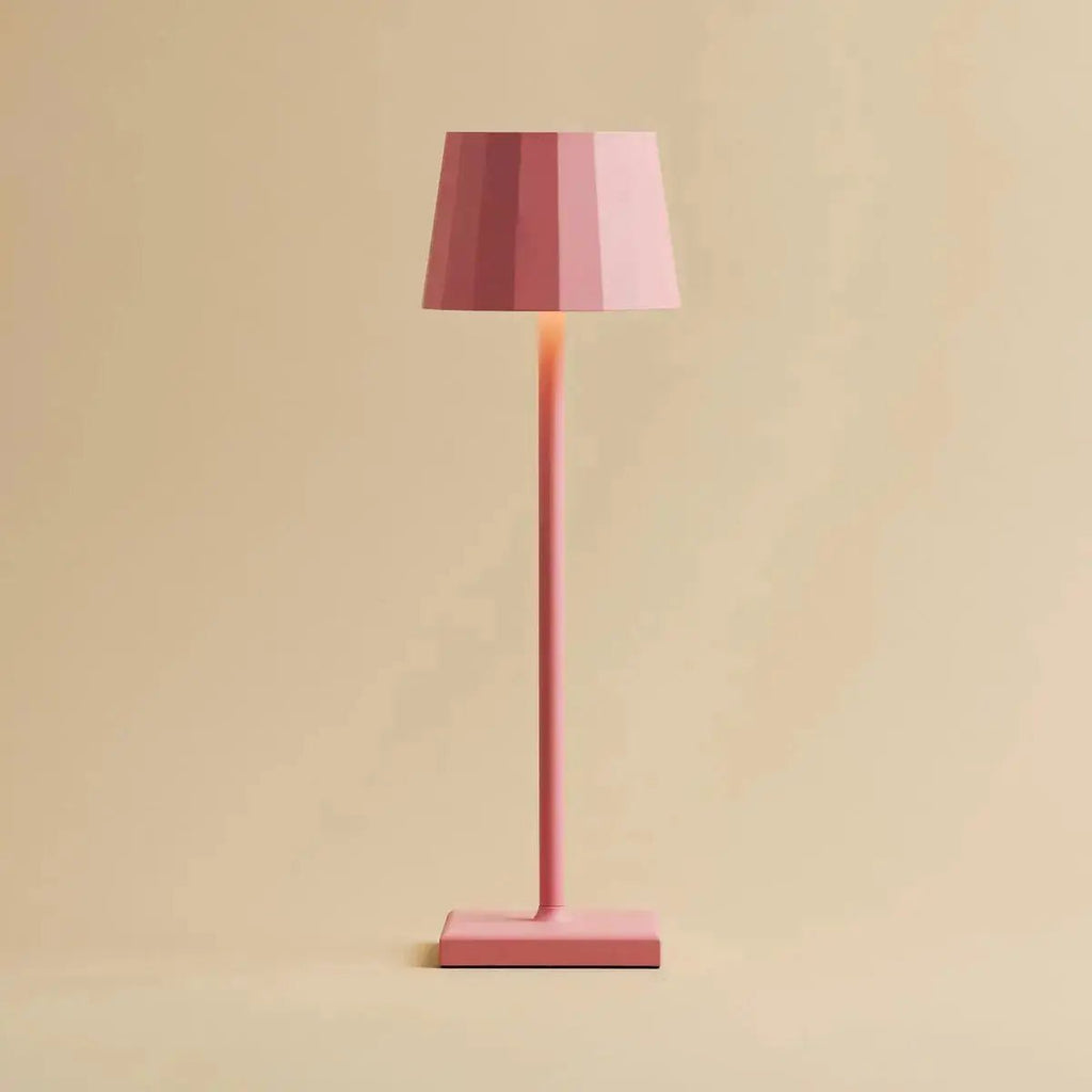 Wouter cordless lamp overhead view cylindrical silhouette