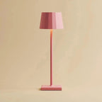 Wouter cordless lamp overhead view cylindrical silhouette