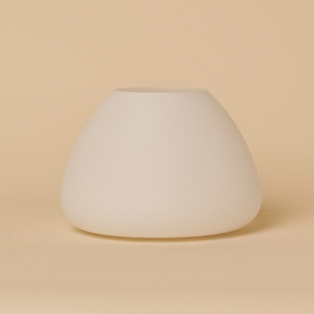 Romée Light Brown Wood & Glass Cordless Table Lamp