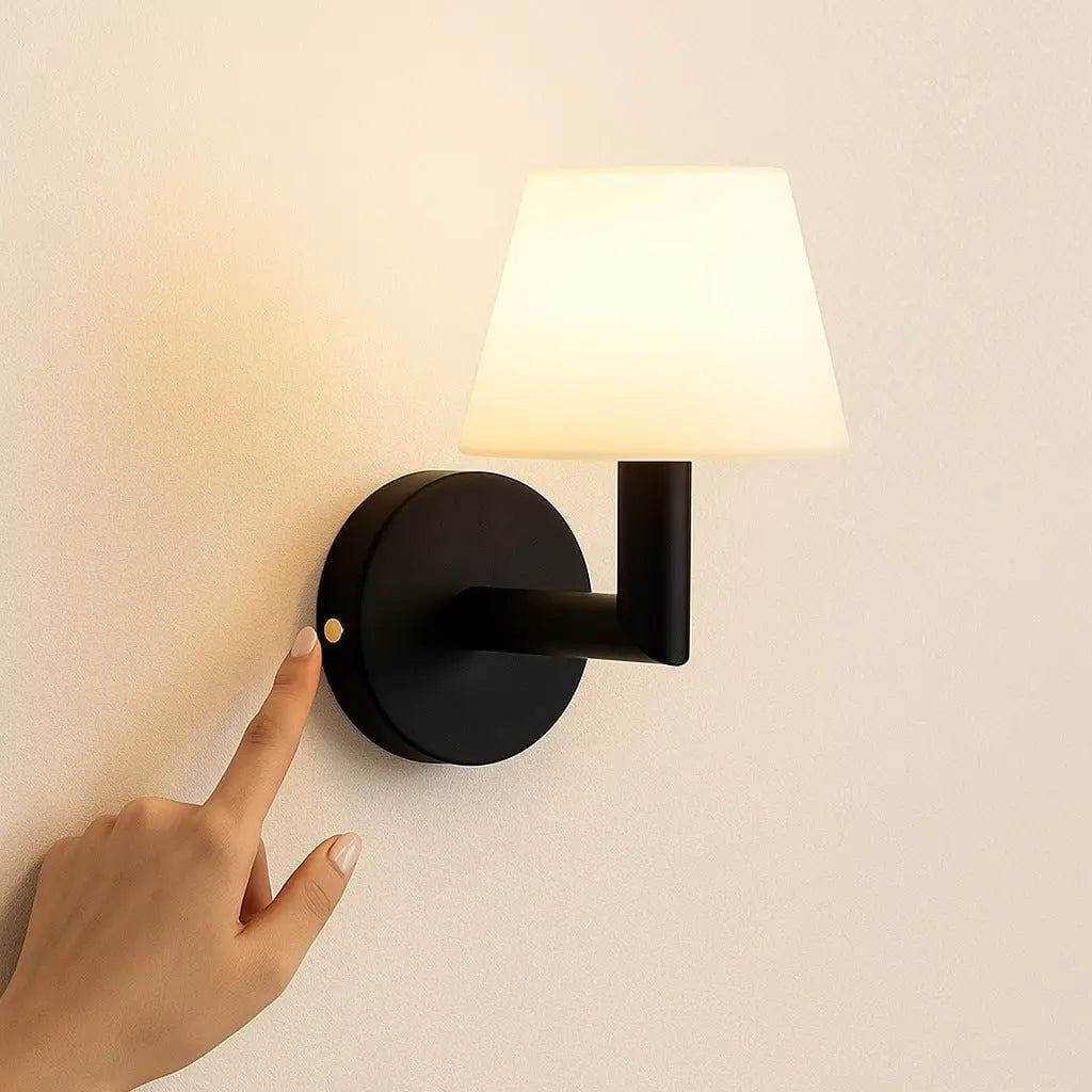 Ted wall lamp mounted in bedroom accent position