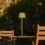 Wouter sage green metal lamp 3 light modes detail