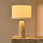 Charlotte table lamp close-up of natural marble veining