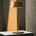 Hugo Amber Yellow Metal Rechargeable Touch Table Lamp