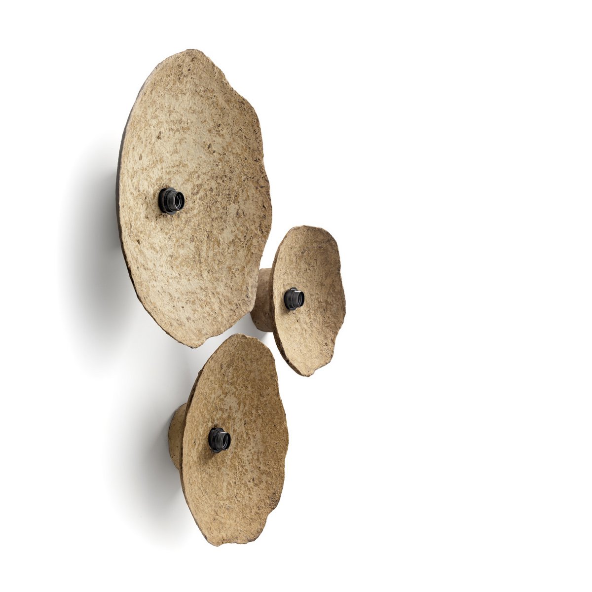 Sahara Glow Mud Paper-Mâché Wall Lamp – Large