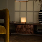 Yce Mini compact lamp on bedside table