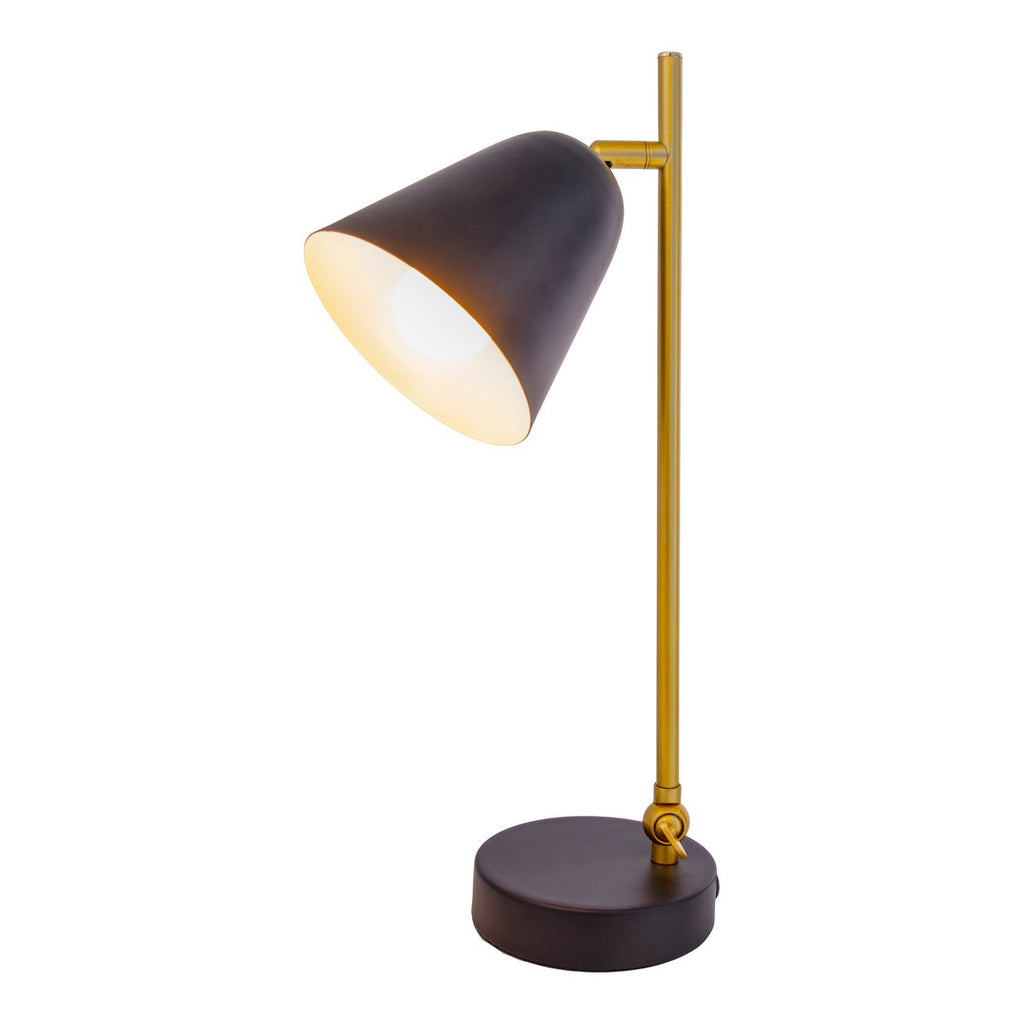 Triton Black & Brass Table Lamp