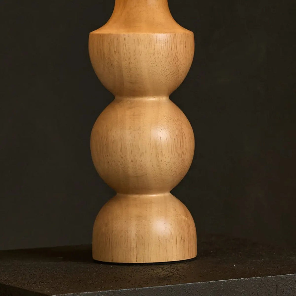 Oliver light wood table lamp in classic interior