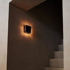Lane Black Rubberwood Cordless Rechargeable Wall Lamp