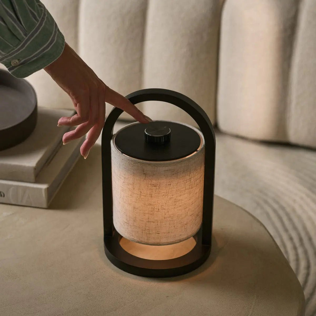 River black lamp USB-C charging detail