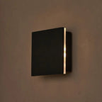 Lane Black Rubberwood Cordless Rechargeable Wall Lamp