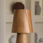 Lucas rechargeable lamp in living room console