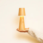 Lucas cordless lamp overhead view
