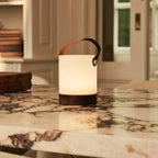 Avery rechargeable lamp in living room console