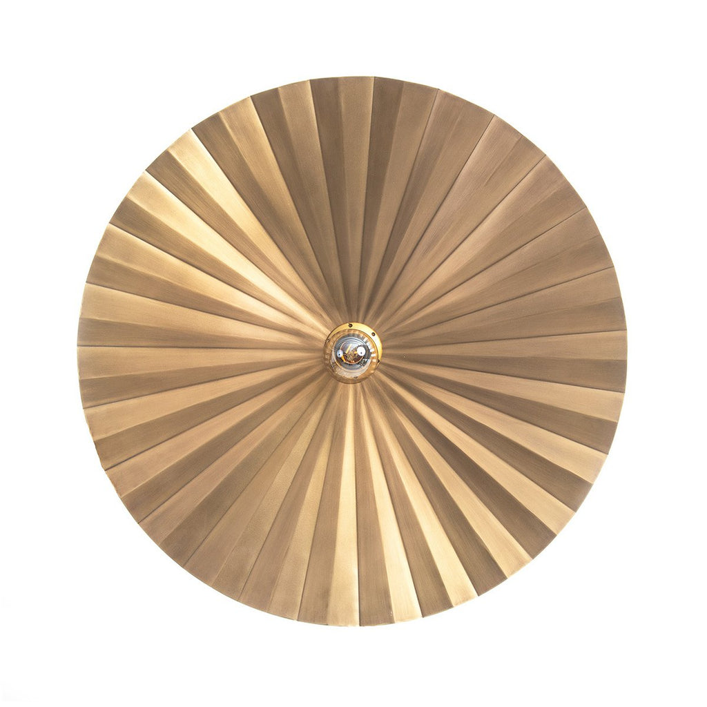 Tsijn Brass Pleated Iron Wall Lamp