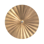 Tsijn Brass Pleated Iron Wall Lamp