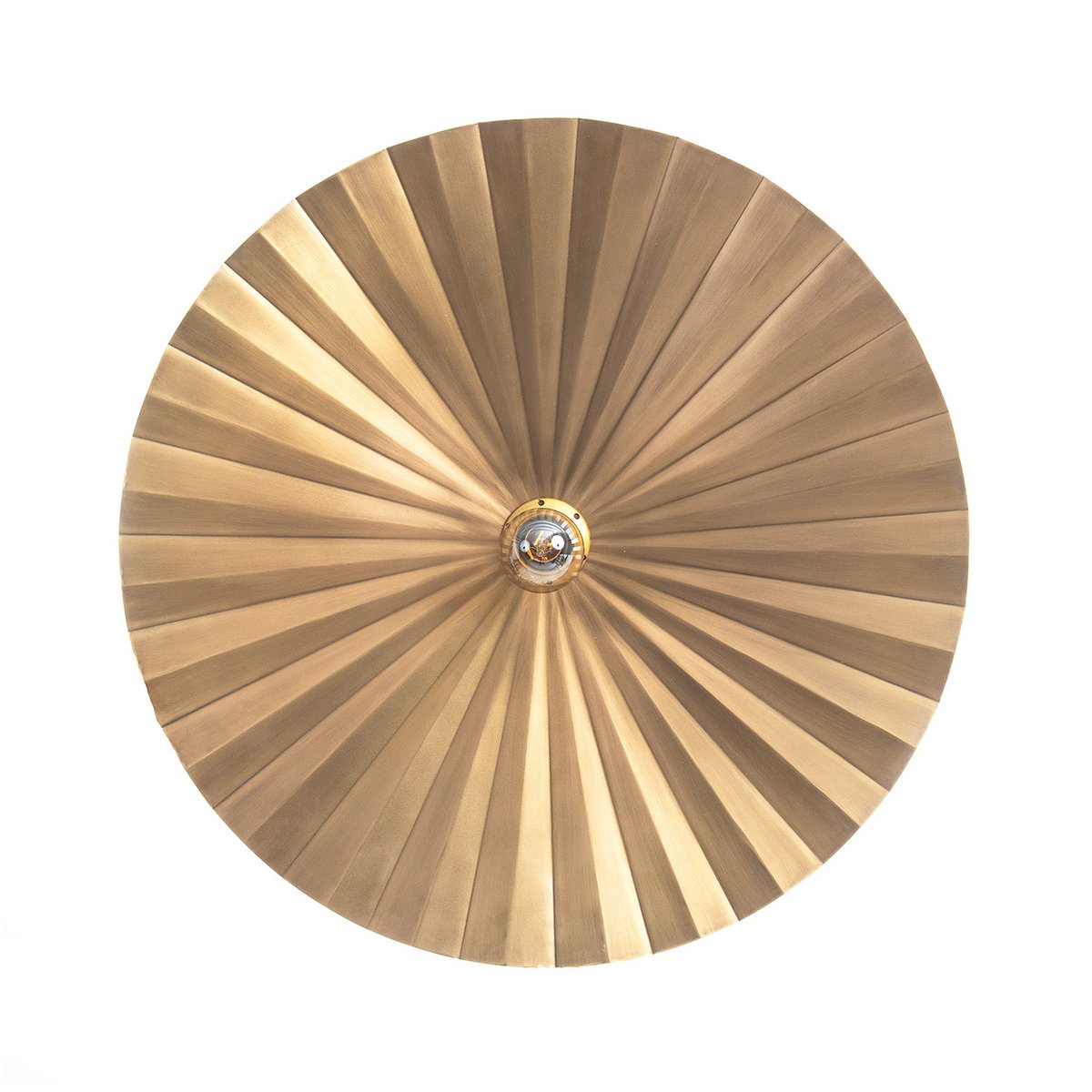 Tsijn Brass Pleated Iron Wall Lamp