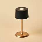 David Black & Gold Rechargeable Table Lamp 2-in-1