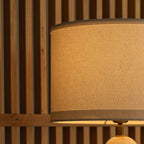 Charlotte cotton shade lamp in Scandinavian interior