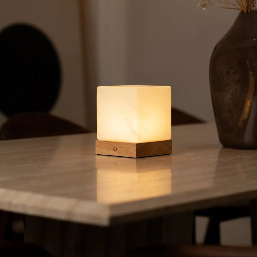 Yce Mini rechargeable lamp matte glass shade warm glow