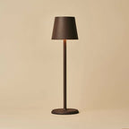 Jasper Mocha Brown Metal Cordless Rechargeable Table Lamp