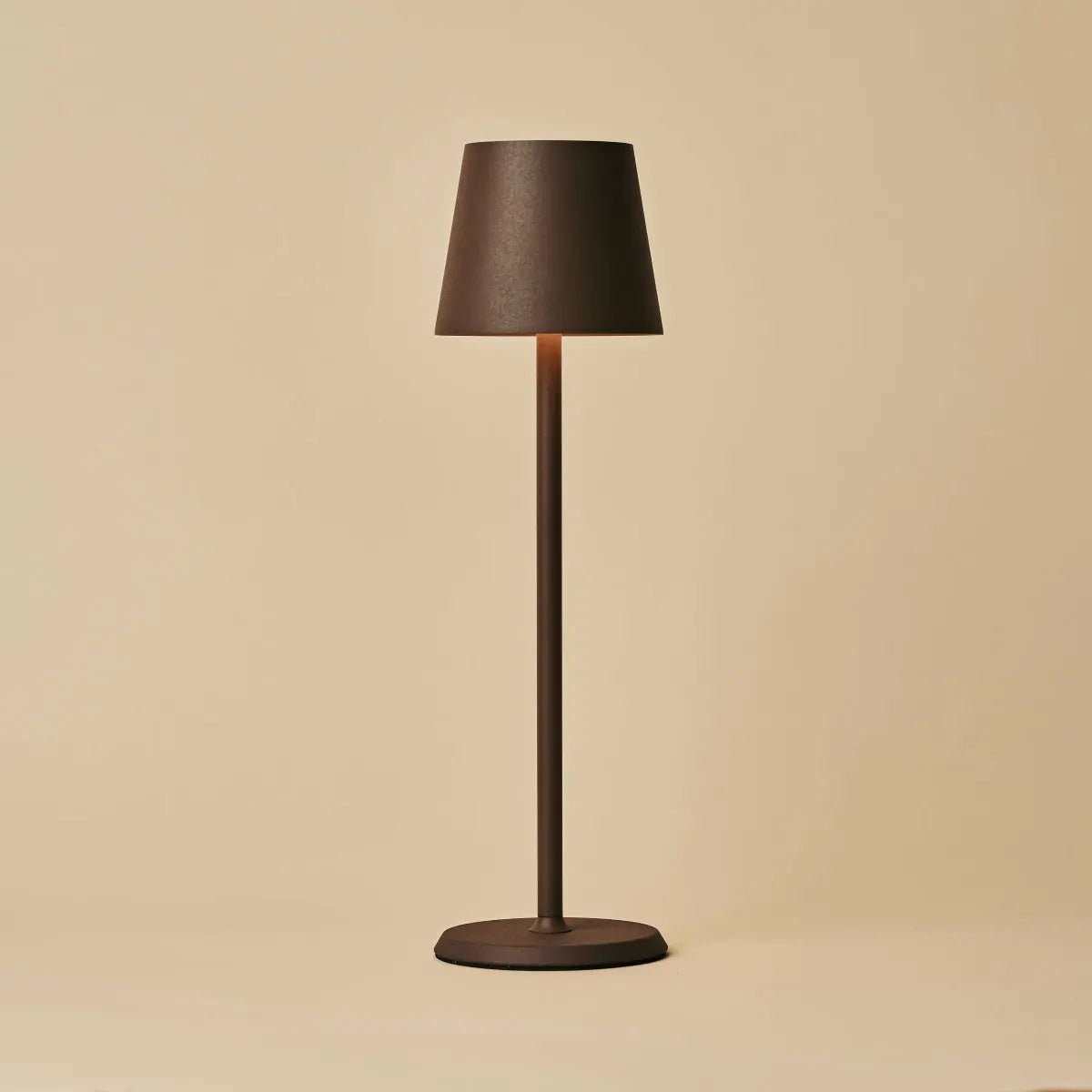 Jasper Mocha Brown Metal Cordless Rechargeable Table Lamp