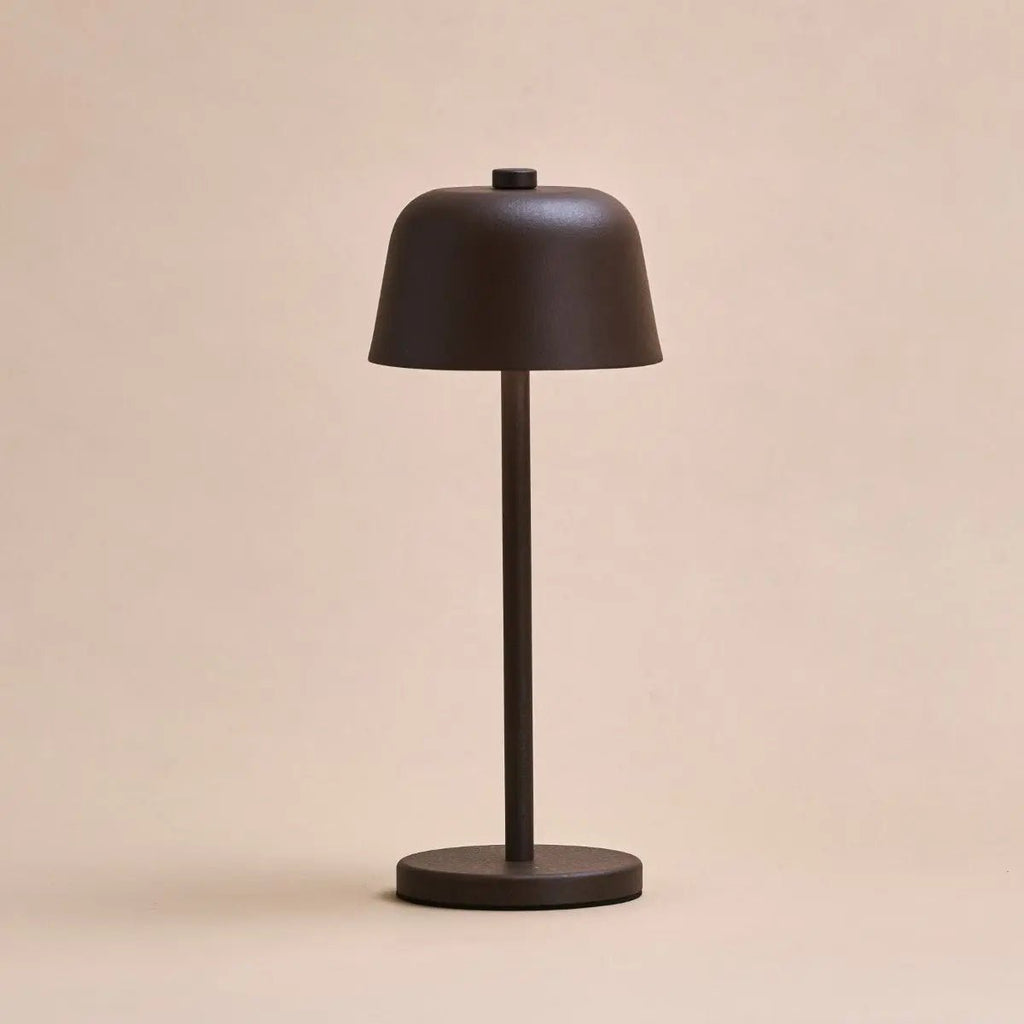 Anton cordless lamp overhead view cylindrical silhouette