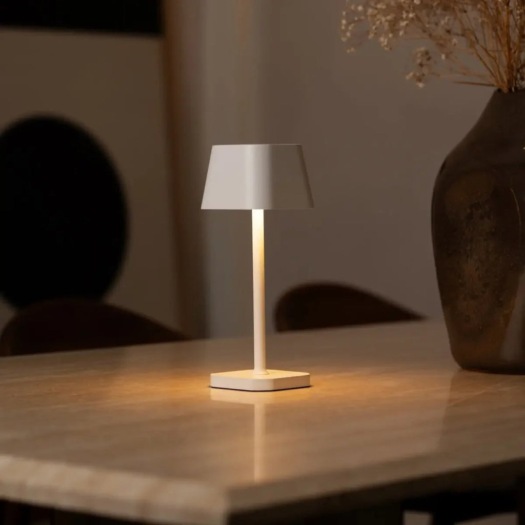 Ava cordless lamp IP54 rated outdoor terrace use