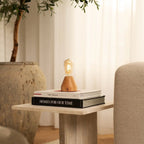 Zavi rechargeable lamp in living room