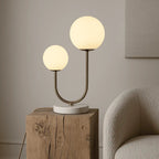 Giorgia statement lamp warm diffused twin light glow