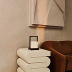 Noah rechargeable lamp in bedroom ambient setting