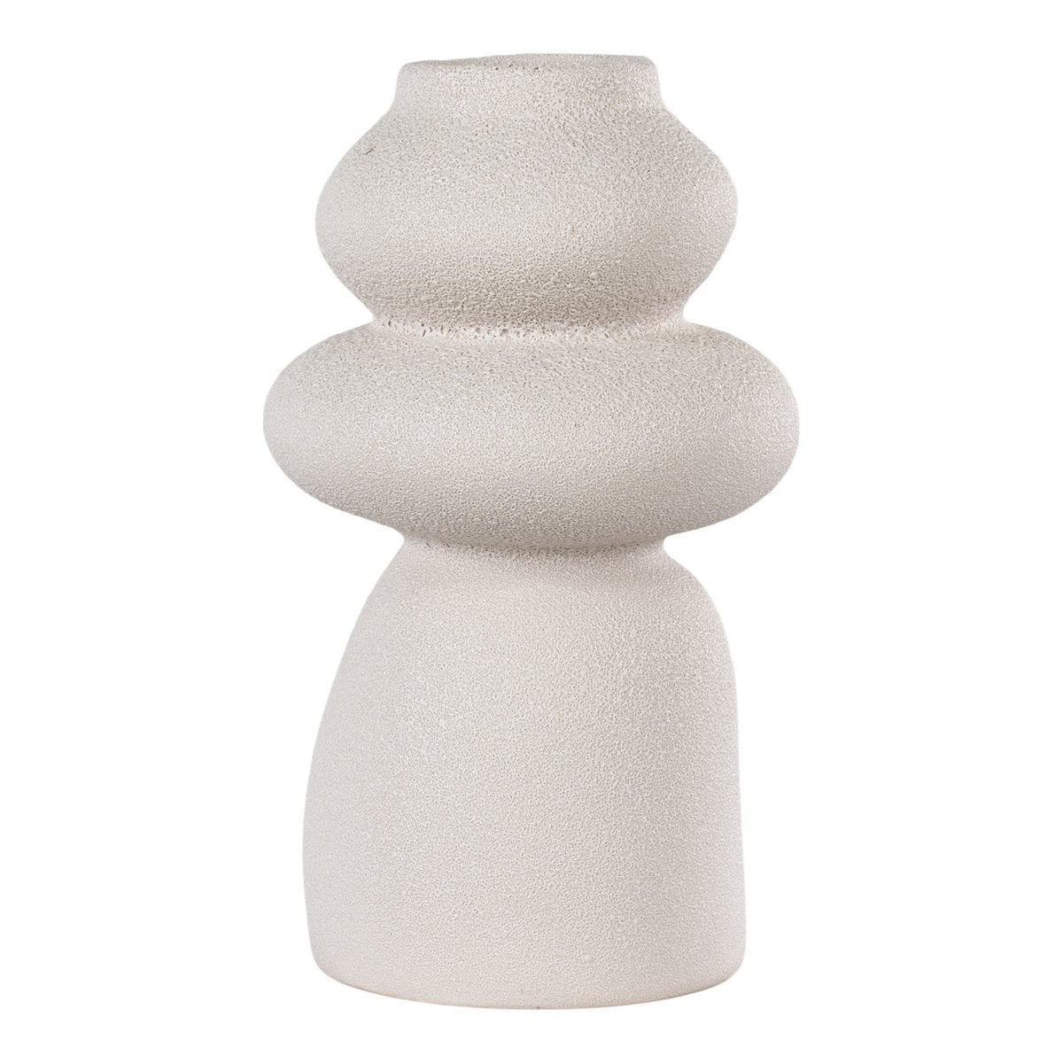 Segura stacked vase full product view on white background