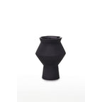 Cuzco Black Speckled Ceramic Sculptural Vase