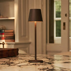 Jasper Mocha Brown Metal Cordless Rechargeable Table Lamp