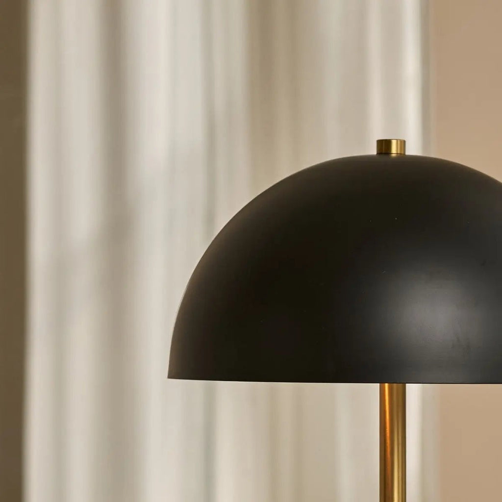 Lola gold black lamp overhead view