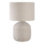 Solea ceramic lamp full product view on white background