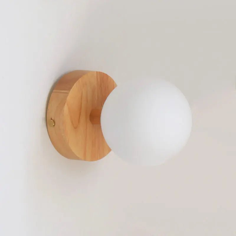 Richella light brown wall lamp full product view on white background