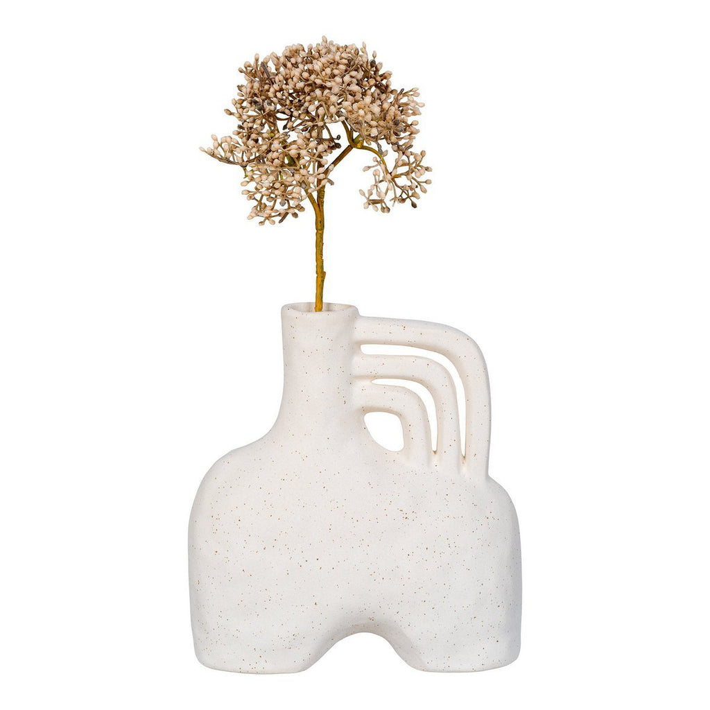 Elara ceramic vase in living room entryway setting