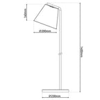 Korie Black Wire Mesh Floor Lamp