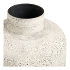 Hou Floor Vase – Antique Beige Metal