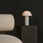 Francesco alabaster lamp close-up of natural stone veining