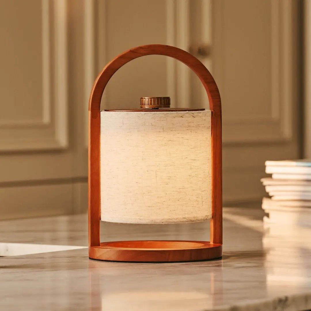 River rechargeable lamp touch-dim function close-up